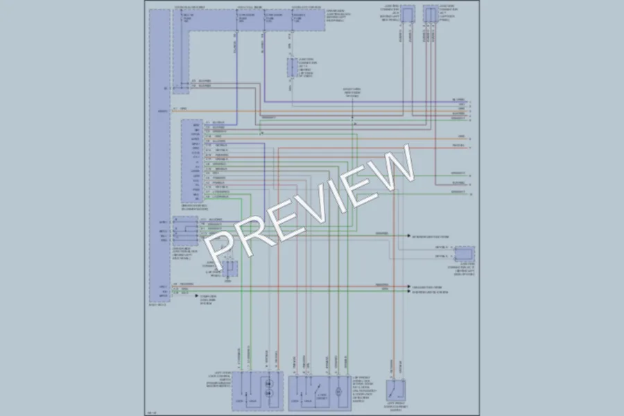 2000 Lexus GS300 Power Door Locks wiring diagram preview