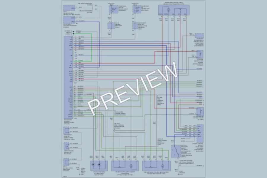 2000 Lexus GS400 Air Conditioning wiring diagram preview