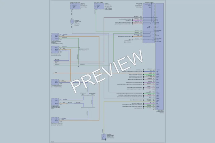 2000 Lexus GS400 Body Computer wiring diagram preview