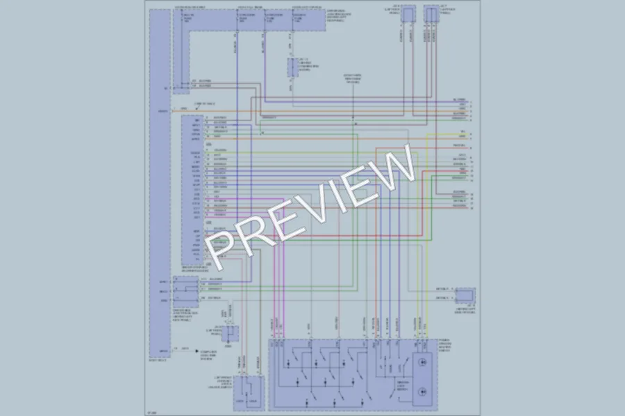 2000 Lexus GS400 Power Windows wiring diagram preview