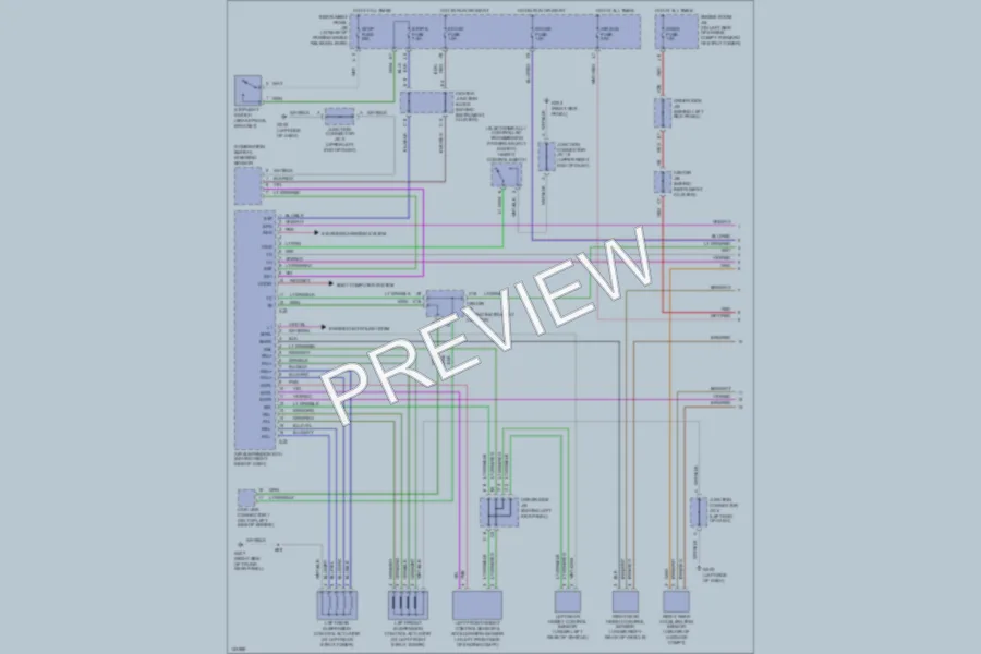 2000 Lexus LS400 Electronic Suspension wiring diagram preview