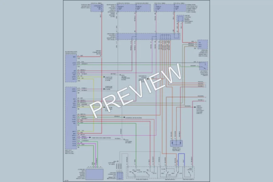 2000 Lexus LS400 Headlights wiring diagram preview