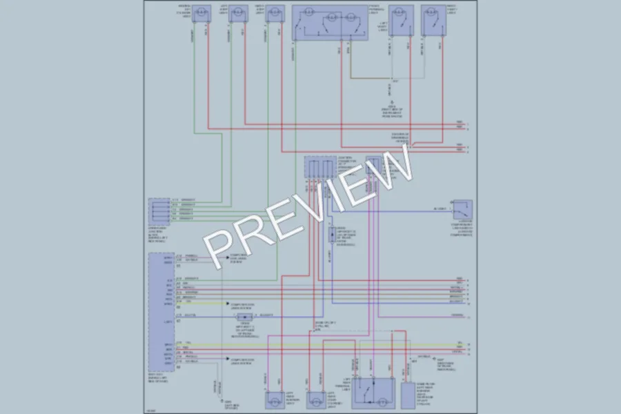2000 Lexus LS400 Interior Lights wiring diagram preview