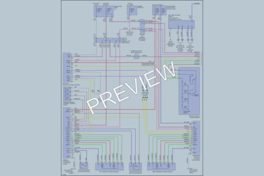 2000 Lexus LS400 Memory Systems wiring diagram preview