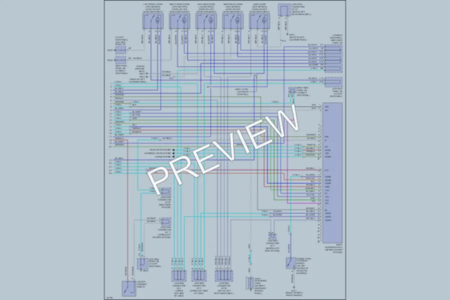 2000 Lexus LX470 Anti Theft wiring diagram preview