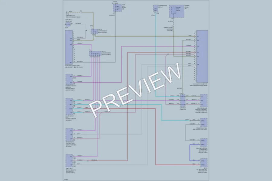 2000 Lexus LX470 Computer Data Lines wiring diagram preview