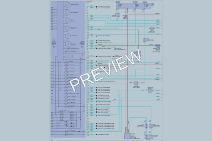 2000 Lexus LX470 Instrument Cluster wiring diagram preview