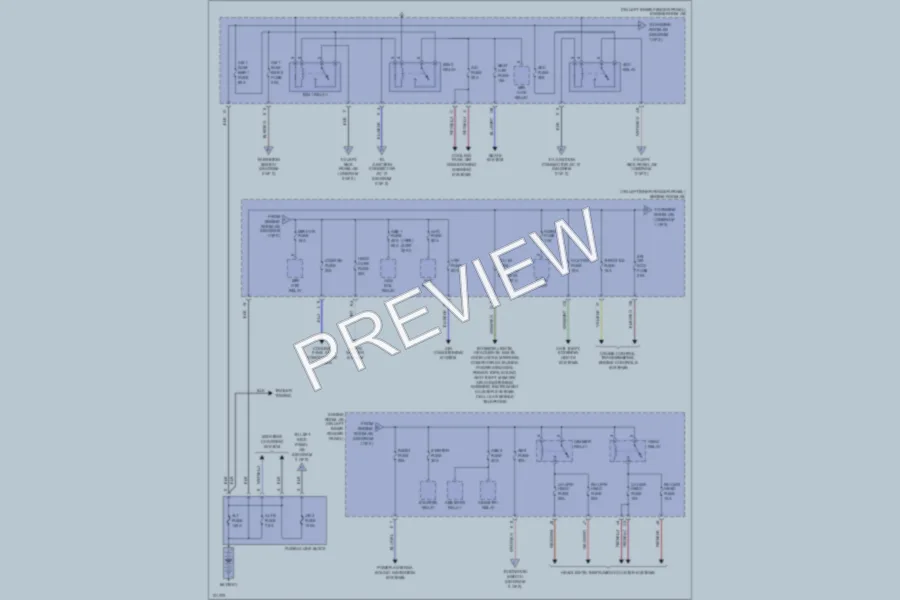 2000 Lexus LX470 Power Distribution wiring diagram preview