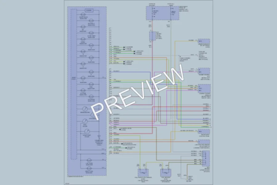 2000 Lexus RX300 Instrument Cluster wiring diagram preview