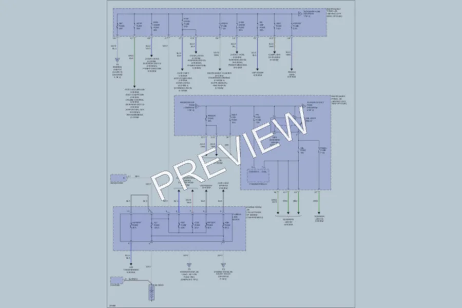 2000 Lexus RX300 Power Distribution wiring diagram preview