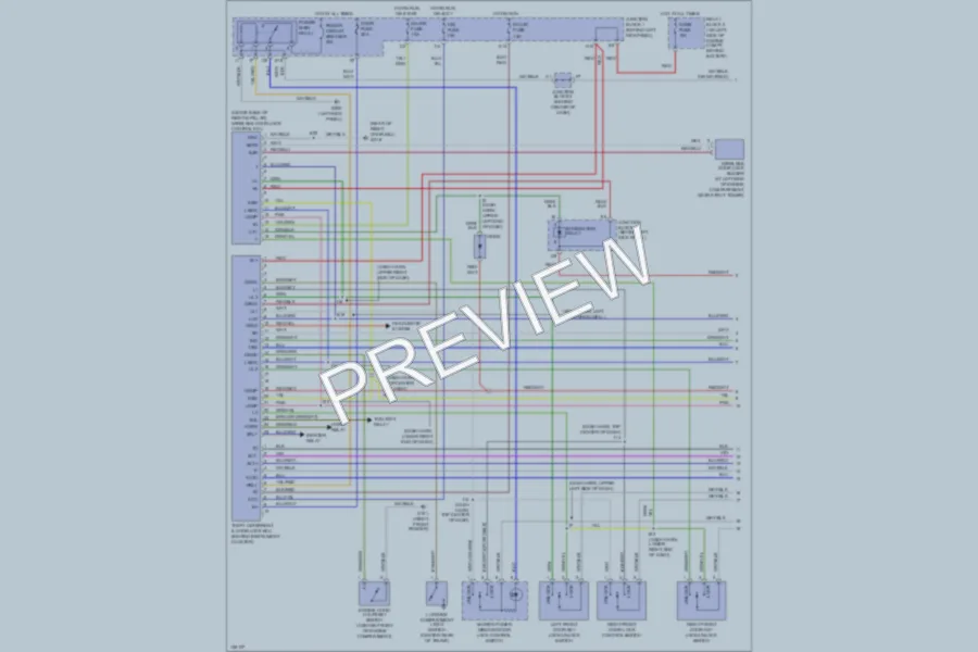 2000 Lexus SC300 Power Door Locks wiring diagram preview