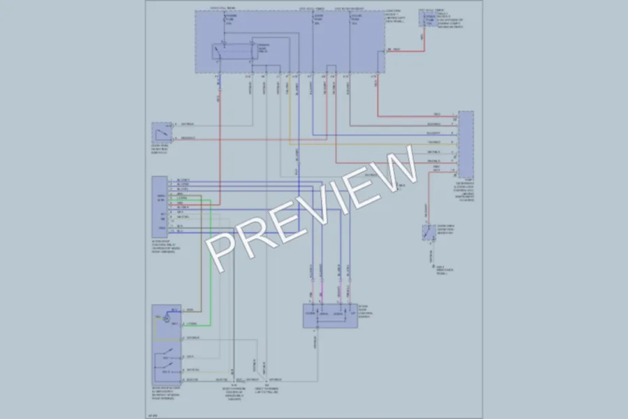 2000 Lexus SC300 Power Top Sunroof wiring diagram preview