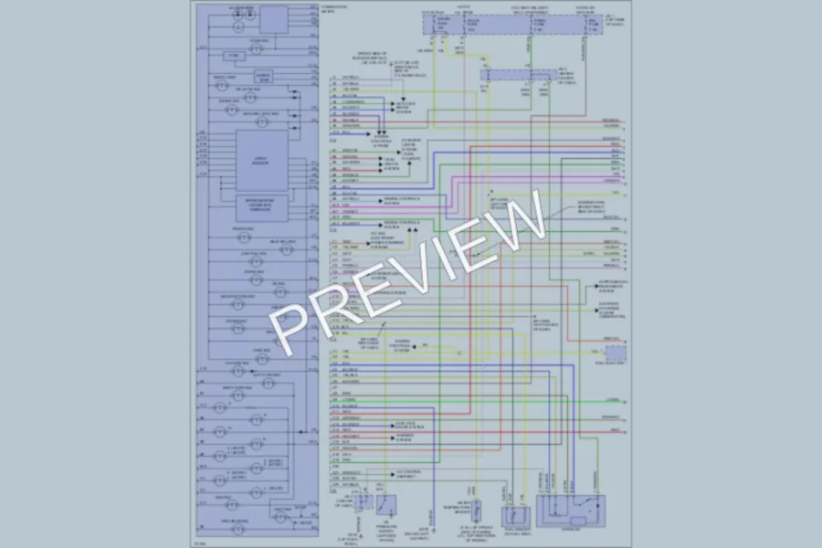 2000 Lexus SC400 Instrument Cluster wiring diagram preview