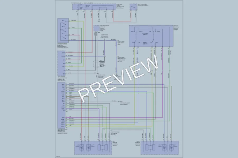 2000 Lexus SC400 Memory Systems wiring diagram preview