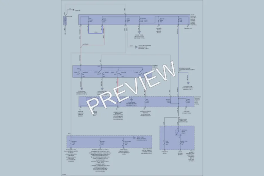 2000 Lexus SC400 Power Distribution wiring diagram preview