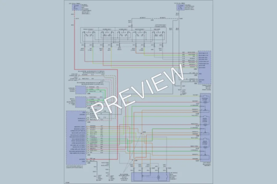 2000 Lincoln Continental Memory Systems wiring diagram preview
