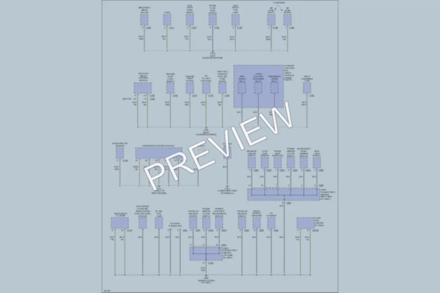 2000 Lincoln LS Ground Distribution wiring diagram preview