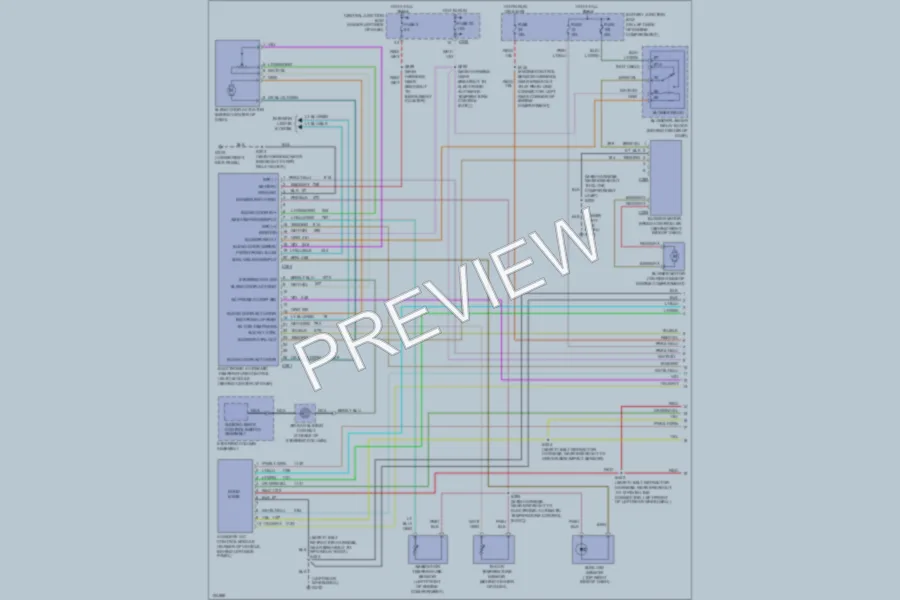 2000 Lincoln Navigator Air Conditioning wiring diagram preview