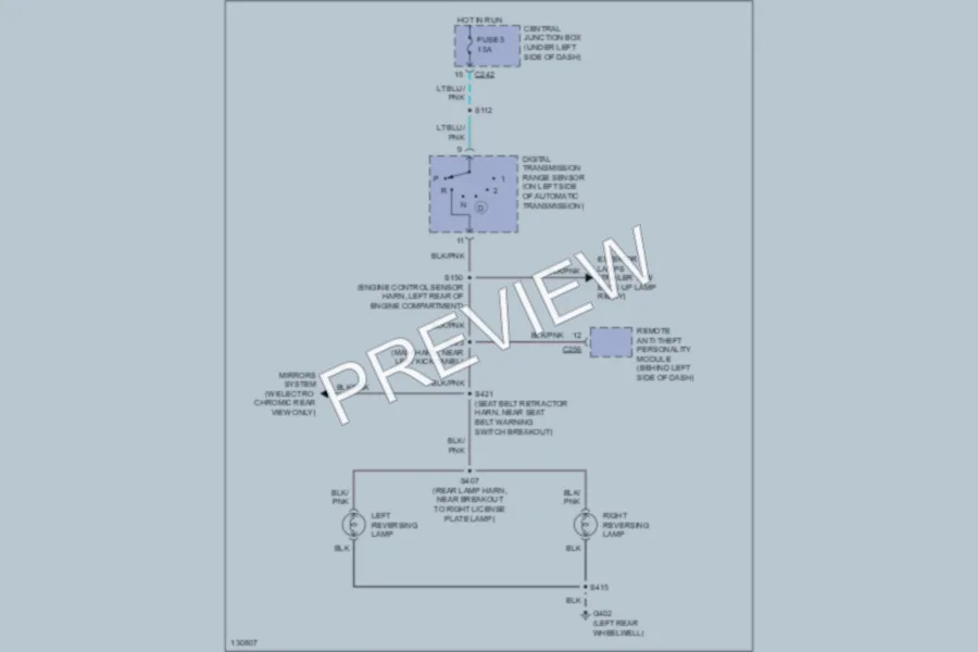 2000 Lincoln Navigator Exterior Lights wiring diagram preview