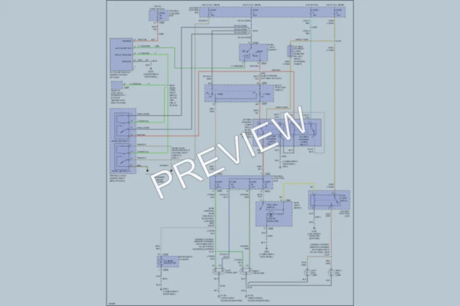 2000 Lincoln Navigator Headlights wiring diagram preview