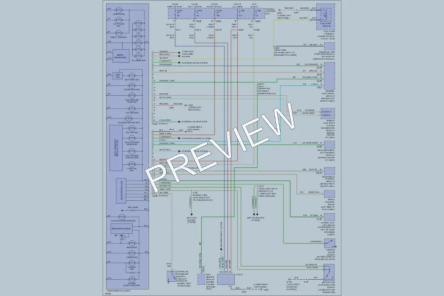 2000 Lincoln Navigator Instrument Cluster wiring diagram preview