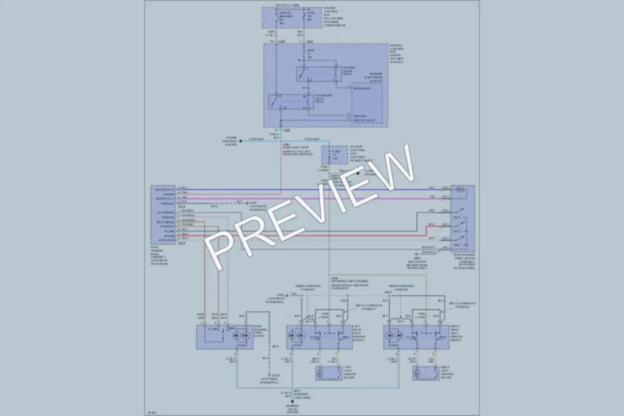 2000 Lincoln Navigator Power Top Sunroof wiring diagram preview
