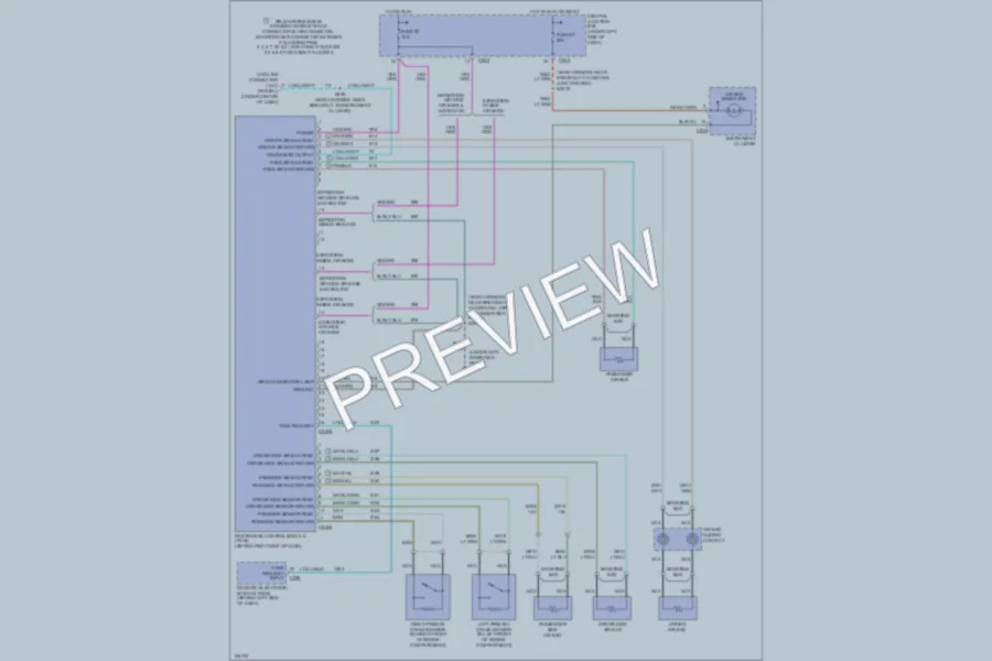 2000 Lincoln Navigator Supplemental Restraints wiring diagram preview