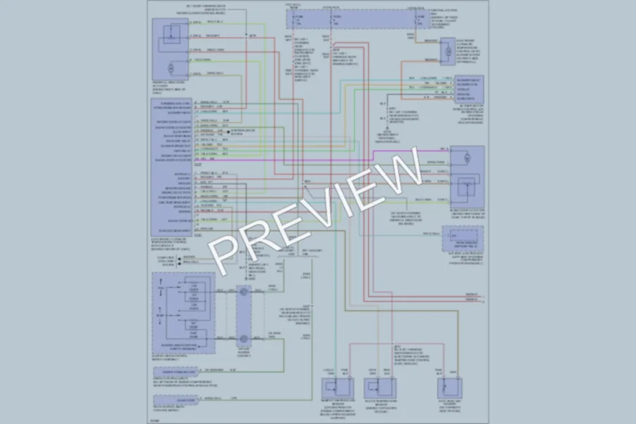 2000 Lincoln TownCar Air Conditioning wiring diagram preview