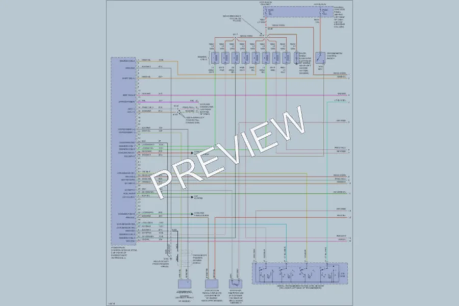 2000 Lincoln TownCar Engine Performance wiring diagram preview