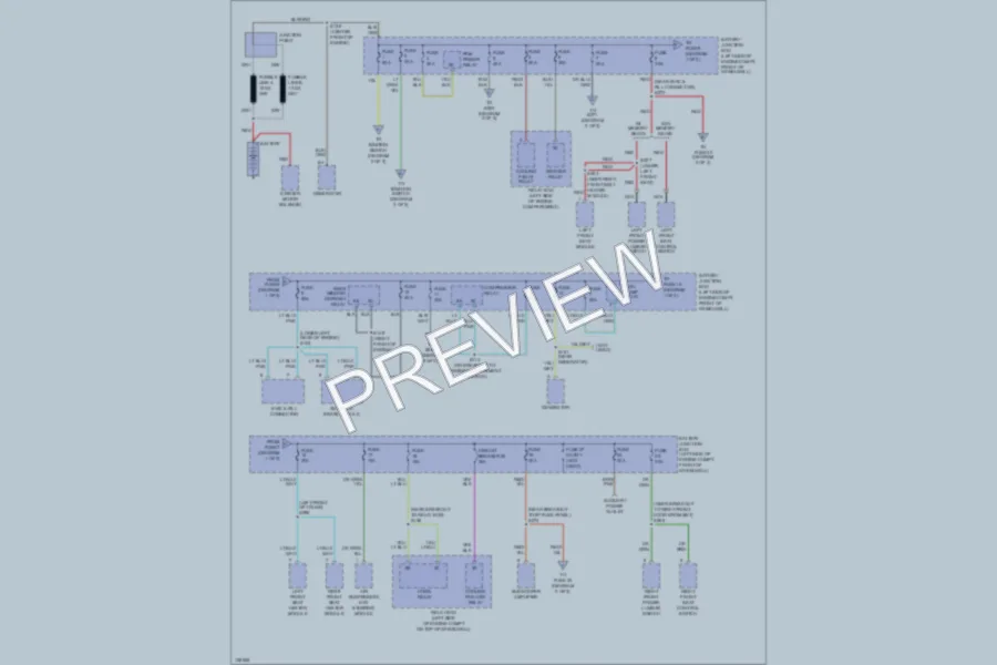 2000 Lincoln TownCar Power Distribution wiring diagram preview