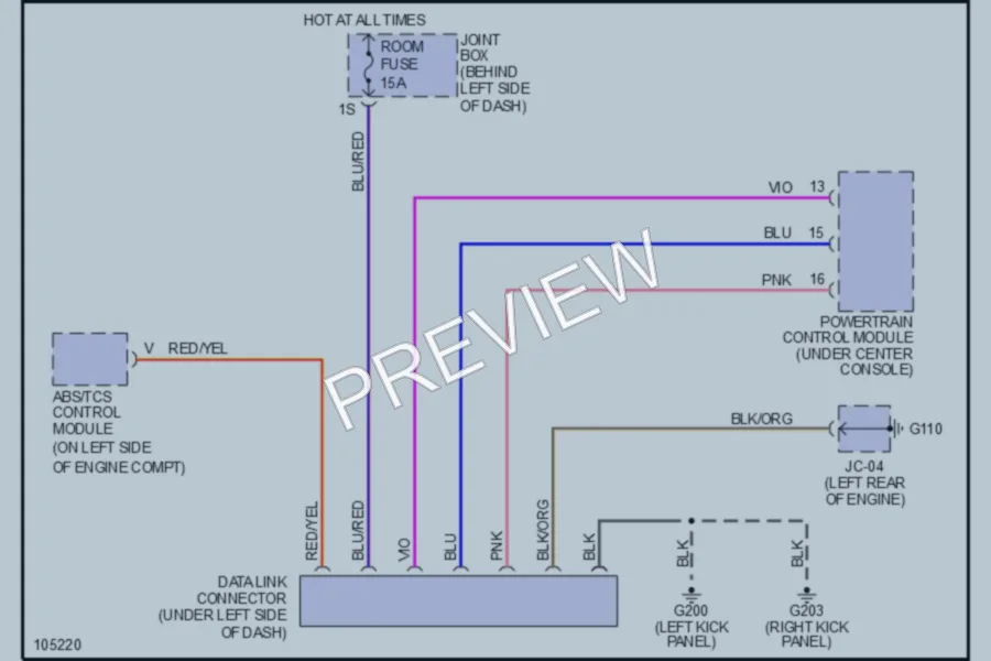 2000 Mazda 626 Computer Data Lines wiring diagram preview