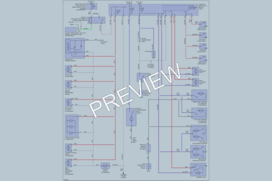 2000 Mazda 626 Interior Lights wiring diagram preview