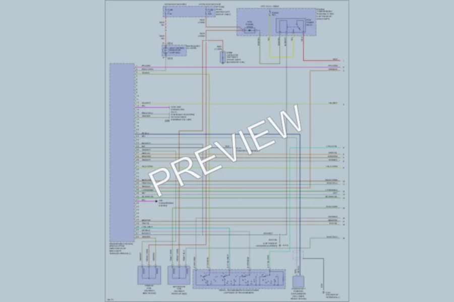 2000 Mazda B2500 Engine Performance wiring diagram preview