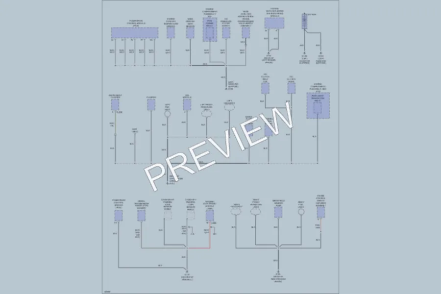 2000 Mazda B2500 Ground Distribution wiring diagram preview