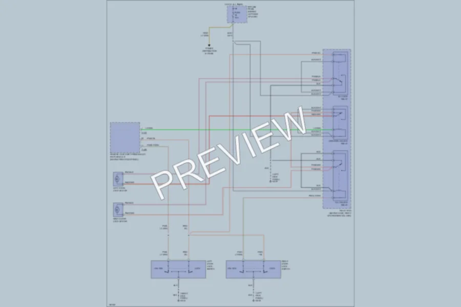 2000 Mazda B2500 Power Door Locks wiring diagram preview