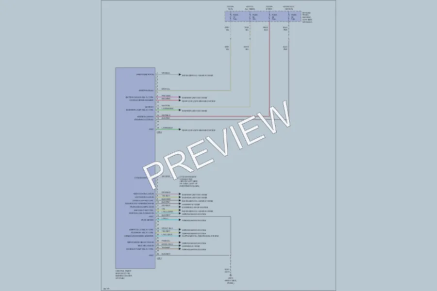 2000 Mazda B3000 Body Computer wiring diagram preview
