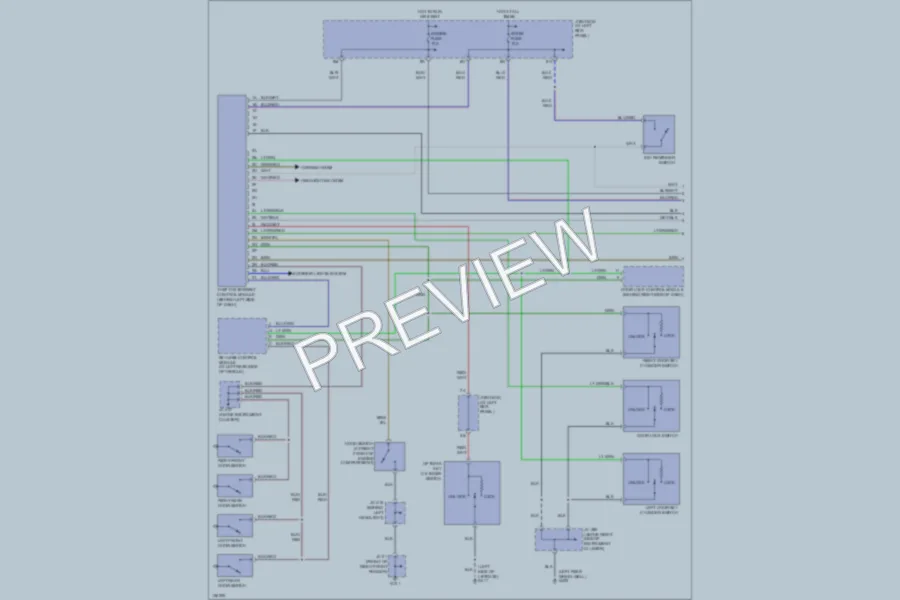 2000 Mazda MPV Anti Theft wiring diagram preview