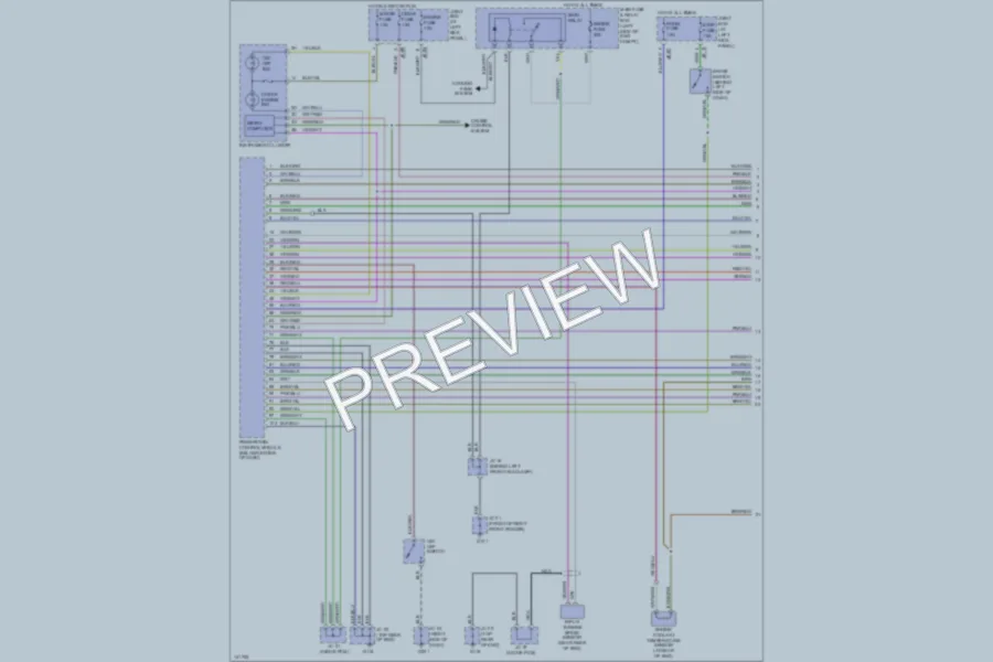 2000 Mazda MPV Transmission wiring diagram preview