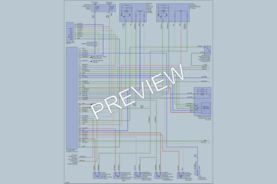 2000 Mazda Millenia Air Conditioning wiring diagram preview