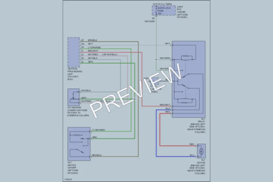 2000 Mazda Millenia Electronic Power Steering wiring diagram preview