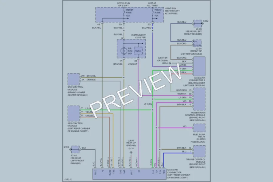2000 Mazda Protege Computer Data Lines wiring diagram preview