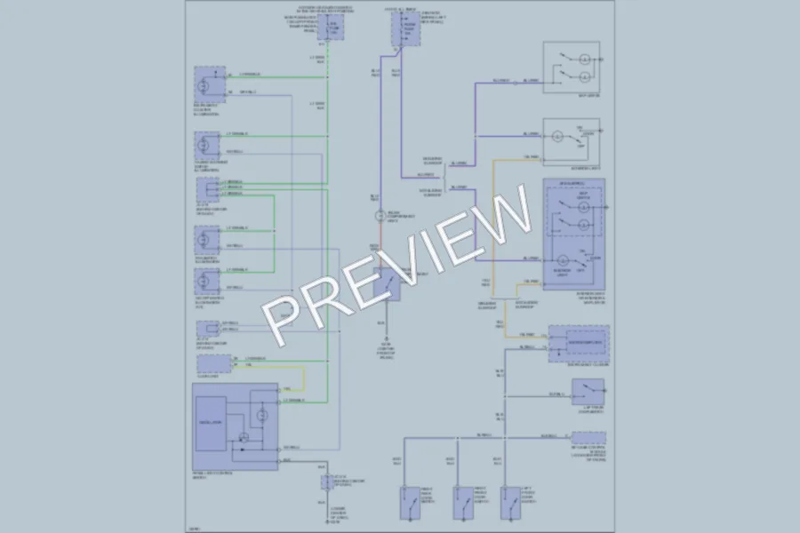 2000 Mazda Protege Interior Lights wiring diagram preview