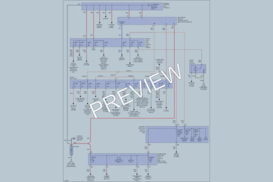 2000 MercedesBenz C230 Power Distribution wiring diagram preview