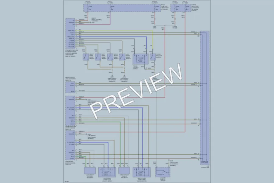 2000 MercedesBenz C230 Power Door Locks wiring diagram preview