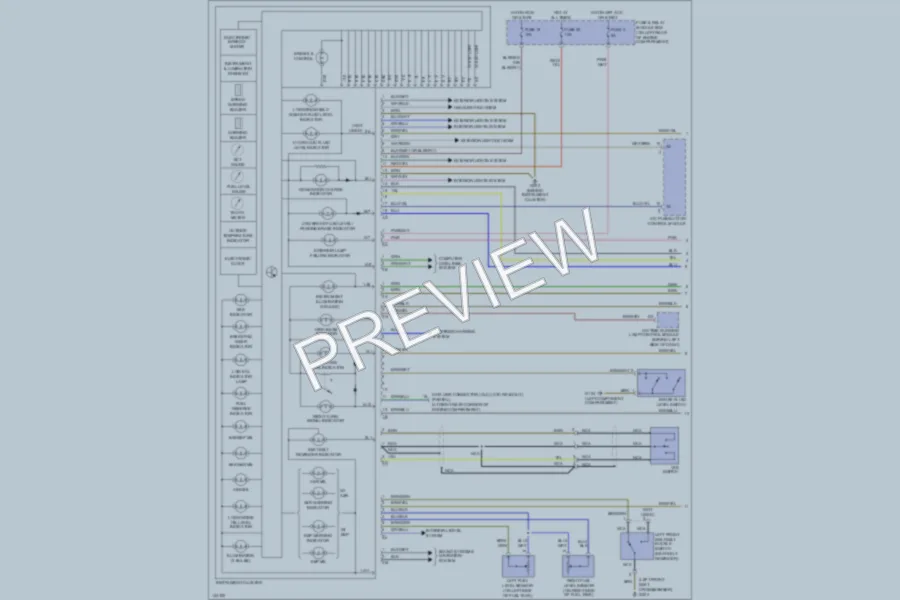 2000 MercedesBenz C280 Instrument Cluster wiring diagram preview