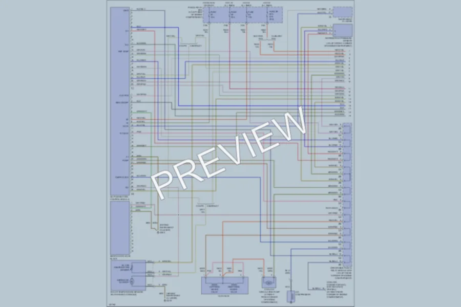 2000 MercedesBenz CLK320 Air Conditioning wiring diagram preview