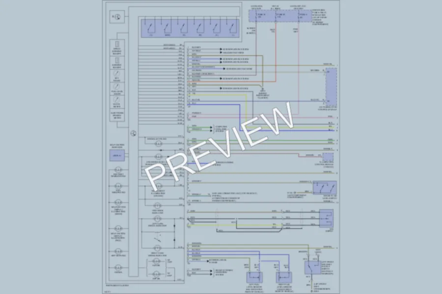 2000 MercedesBenz CLK320 Instrument Cluster wiring diagram preview