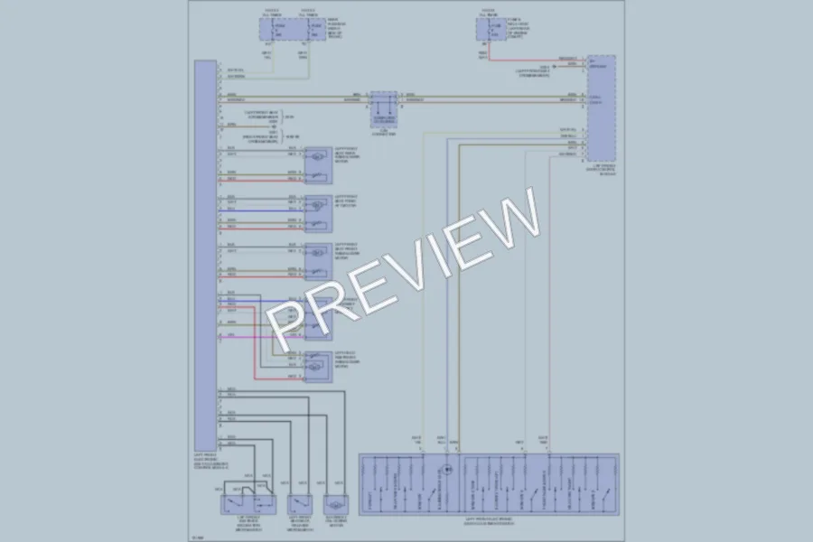 2000 MercedesBenz CLK320 Memory Systems wiring diagram preview