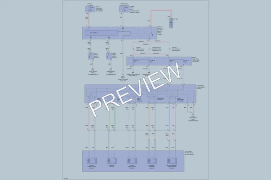 2000 MercedesBenz CLK320 Power Seats wiring diagram preview
