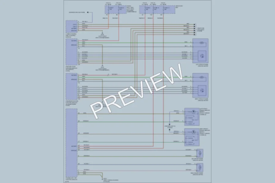 2000 MercedesBenz CLK320 Power Windows wiring diagram preview